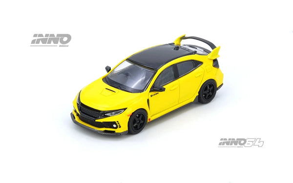 Honda Civic Type R FK8 Yellow Inno64 1/64 scale