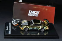 Porsche 911 964 RWB Silver Fenix Gold Chrome with 1/64 magnetic air-cooled engine Motorhelix TMCS 2026 Limited Edition