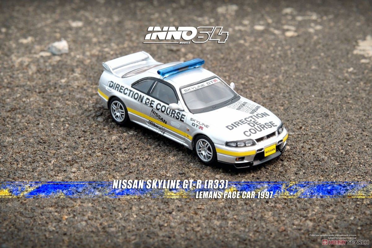 INNO64 Nissan R33 Le Mans Pace Car 1997 1:64 | Hanz Driven IN64-R33-LMPC