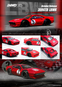 Ferrari 308 GTB Libertywalk Inno64 1/64 scale