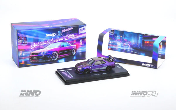 Nissan Skyline GT-R R34 Z-Tune ENDGAME Australia Special Edition Inno64 1/64 scale diecast car