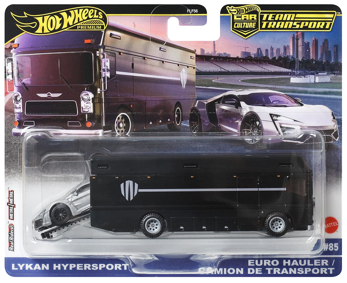 Hot Wheels Team Transport 2025 Euro Hauler with Lykan Hypersport