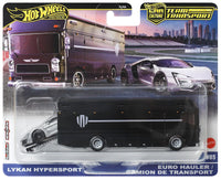 Hot Wheels Team Transport 2025 Euro Hauler with Lykan Hypersport
