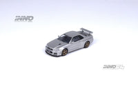 Nissan Skyline GT-R R34V-SPEC II Silver Inno64 1/64 scale IN64-R34VS-SIL diecast car