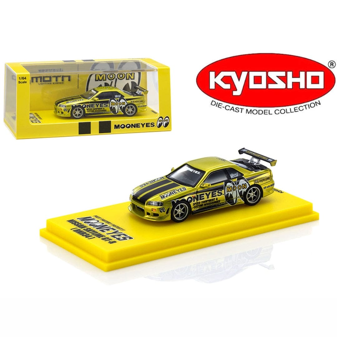 (PRE-ORDER) Nissan Skyline GT-R R34 Mooneyes 1 LED Compatible Kyosho 1/64 07134LM1