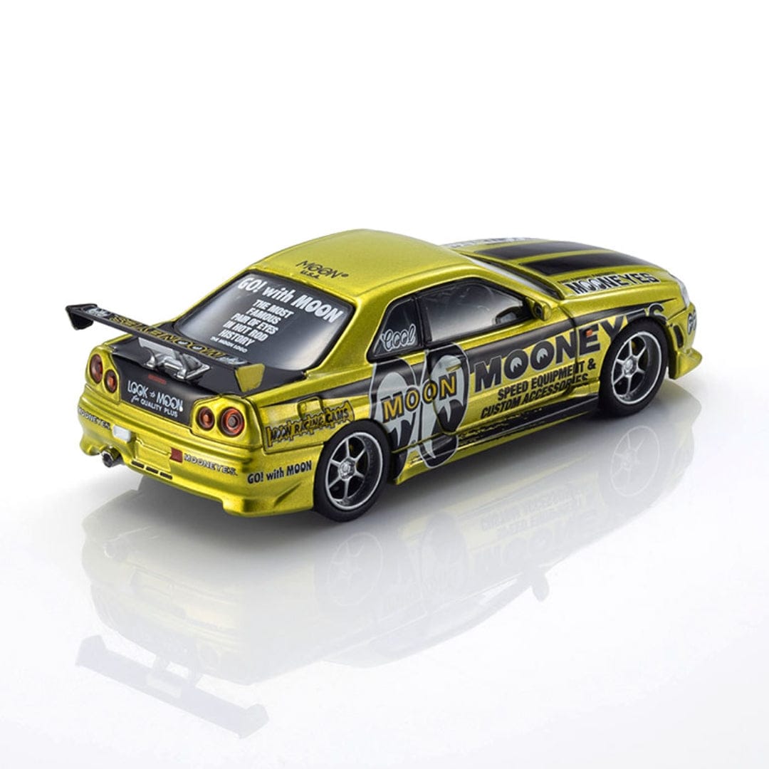 (PRE-ORDER) Nissan Skyline GT-R R34 Mooneyes 1 LED Compatible Kyosho 1/64 07134LM1