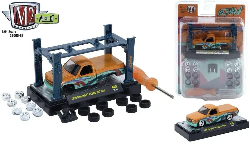 1990 Chevrolet C1500 SS 454 1:64 Model Kit | M2 Machines 37000-R88-26-13