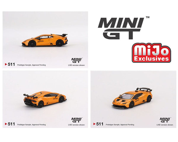 Lamborghini Mini GT Orange diecast 1/64