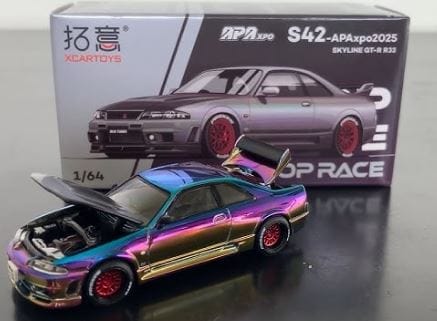 Nissan Skyline GT-R R-33 BNR33 APA XPO 2025 Exclusive Pop Race 1/64
