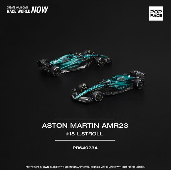 Aston Martin AMR23 F1 Lance Stroll Pop Race 1/64