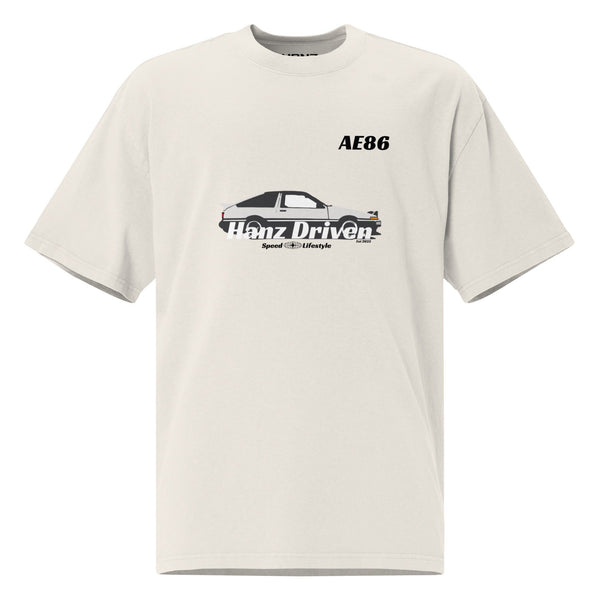 AE86 Oversized Heavyweight T-shirt Hanz Driven