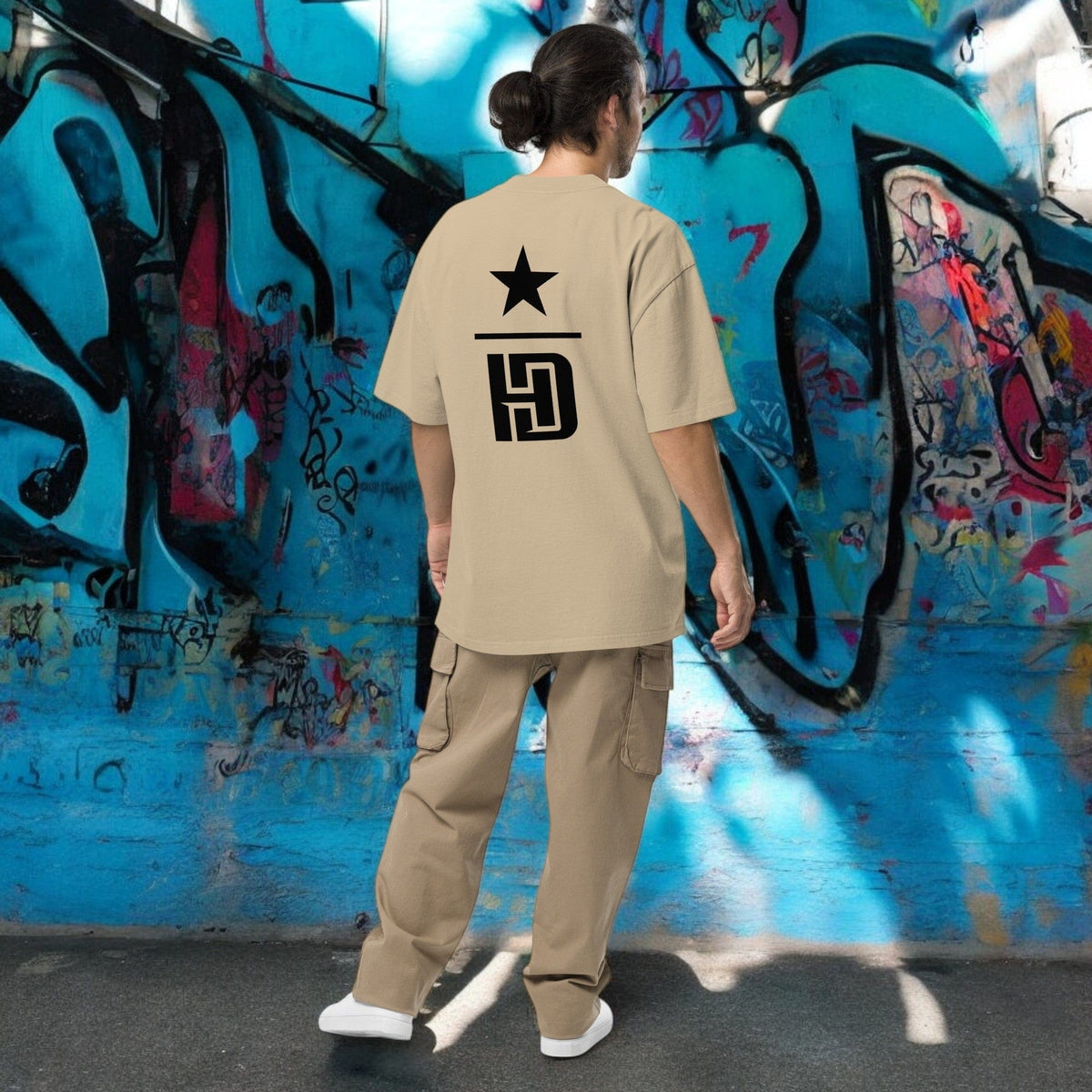 HD Elite Oversized T-Shirt Faded Khaki