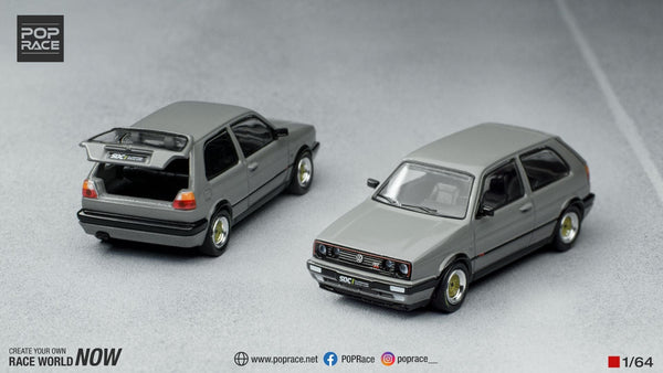 Volkswagen Golf GTI MK2 Grey Pop Race 1/64 scale