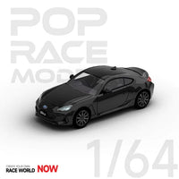 Subaru BRZ Crystal Black Pop Race 1/64 scale