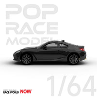 Subaru BRZ Crystal Black Pop Race 1/64 scale