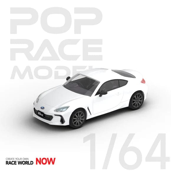 Subaru BRZ Crystal White Pop Race 1/64 scale