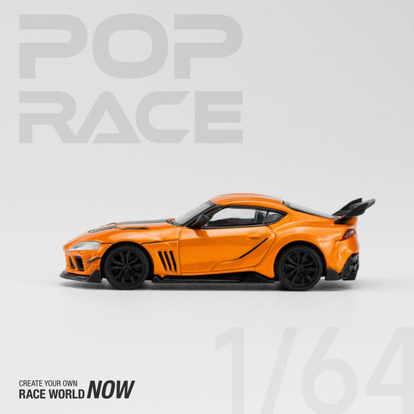 Toyota Supra Darwin Pro 66G NWB Orange 1/64 scale Pop Race