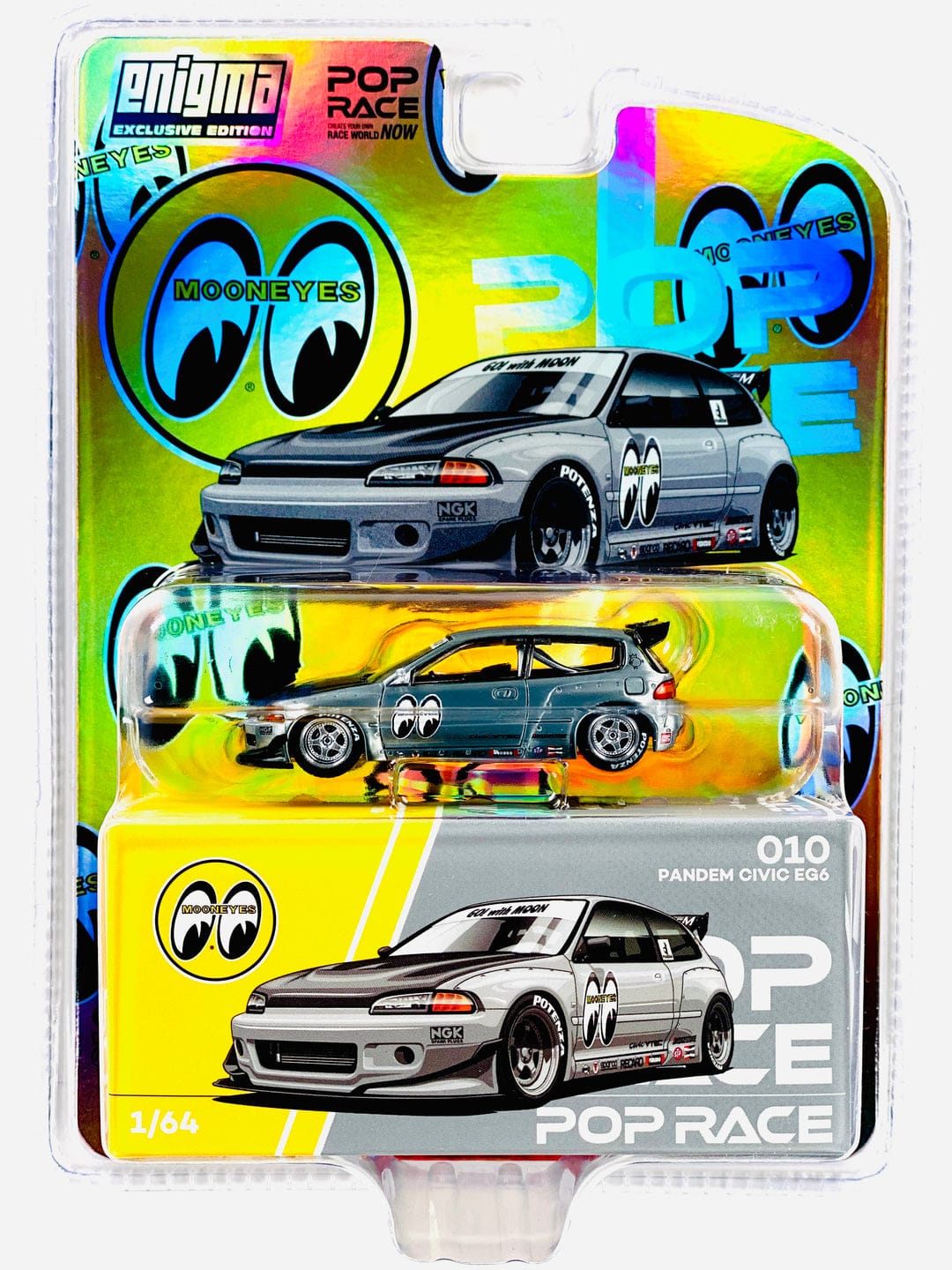 Chase Pandem Civic EG6 Mooneyes Enigma Special Edition Pop Race 1/64