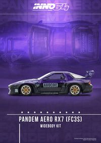 Mazda RX7 FC3S Pandem Rocket Bunny Purple Inno64 1/64 scale