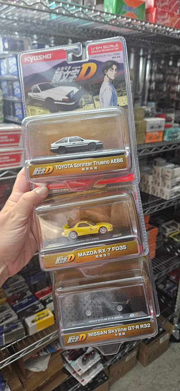 Initial D 3 car Set Kyosho Trueno RX-7 R-32