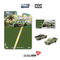 Pick up truck Pandem Datsun 620 Orange datsun 620 Fighter Green Enigma Exclusive 1/64 scale Pop Race