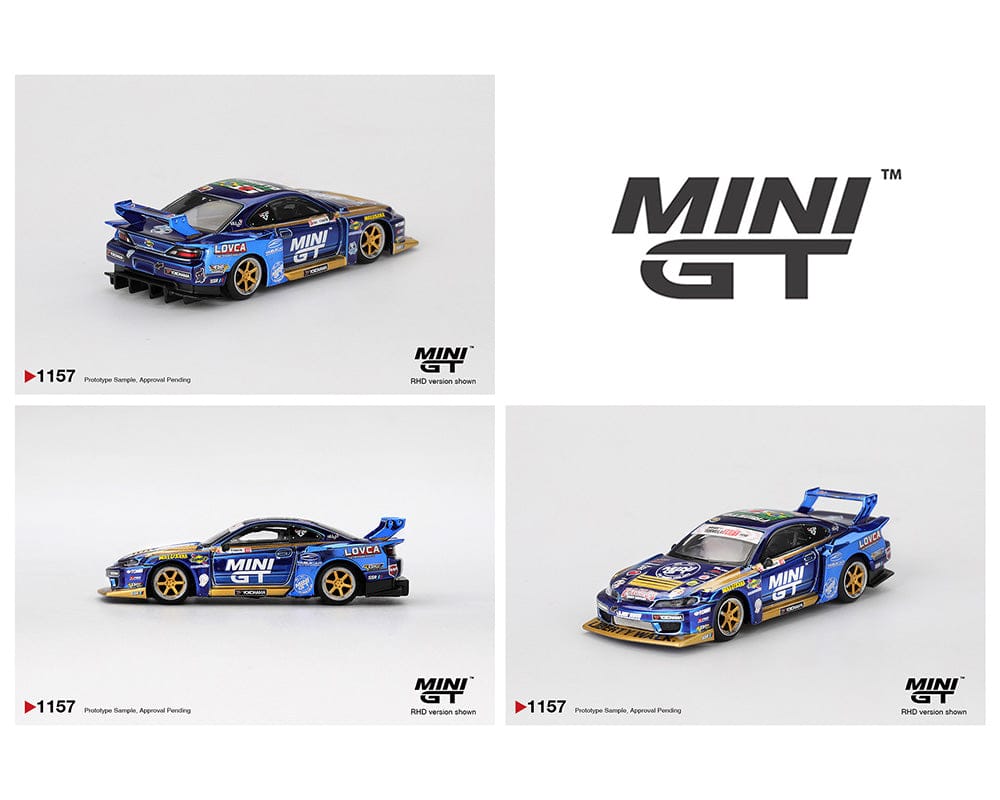 Nissan LB-Super Silhouette S15 SILVIA #555 Team MINI GT Liberty Walk 2025 Formula Drift Chrome Blue
