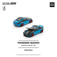 Pandem Honda S2000 Metallic Blue PopRace 1/64