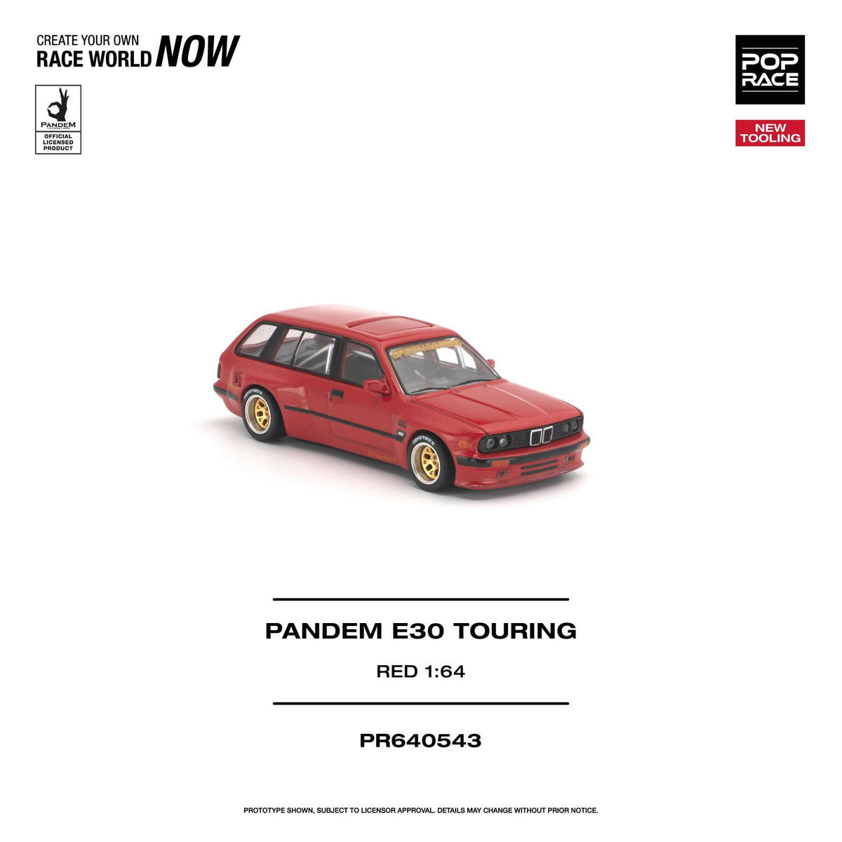 BMW E30 Touring Pandem Red Pop Race