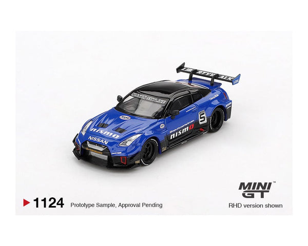 LB-Silhouette WORKS GT NISSAN 35GT-RR Ver.2 Blue Mini GT 1/64