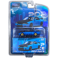 Chase Nissan Skyline R-32 Bayside Blue Enigma Special Edition Pop Race 1/64