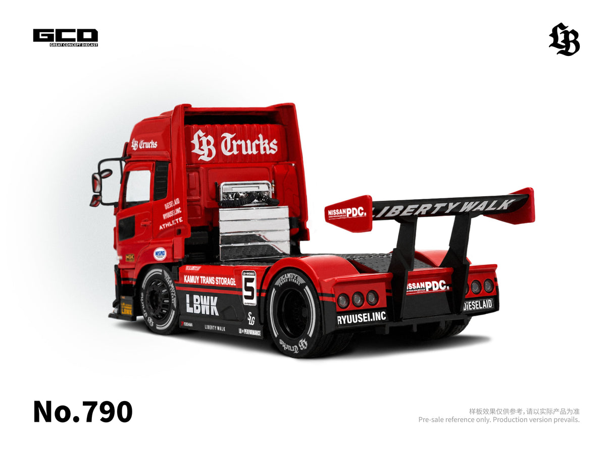 Super Silhouette Red/Black Quon Truck Head (RHD) LBWK GCD