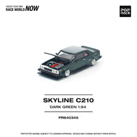 (Pre-order) Nissan Skyline C210 Dark Green Pop Race 1/64 scale
