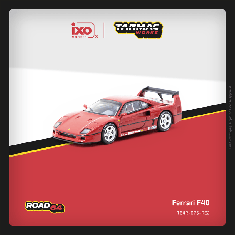 Ferrari F40 Red Tarmac Works 1/64 T64R-076-RE2