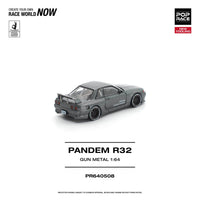 Nissan Skyline R-32 Gun metal Pandem Pop Race 1/64