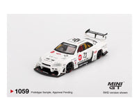 Nissan LB-ER34 Super Silhouette ATHLETE COLLET WhiteMini GT 1/64 scale