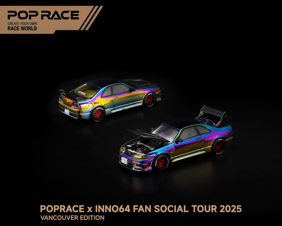 Nissan Skyline R-33 Magic Chrome Vancouver Special edition Pop Race 1/64
