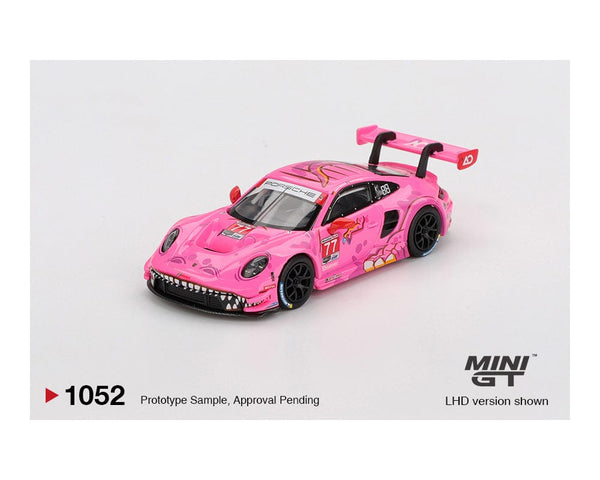 Porsche 911 GT3 R #77 AO Racing 2024 IMSA ROAD AMERICAMini GT 1:64 scale