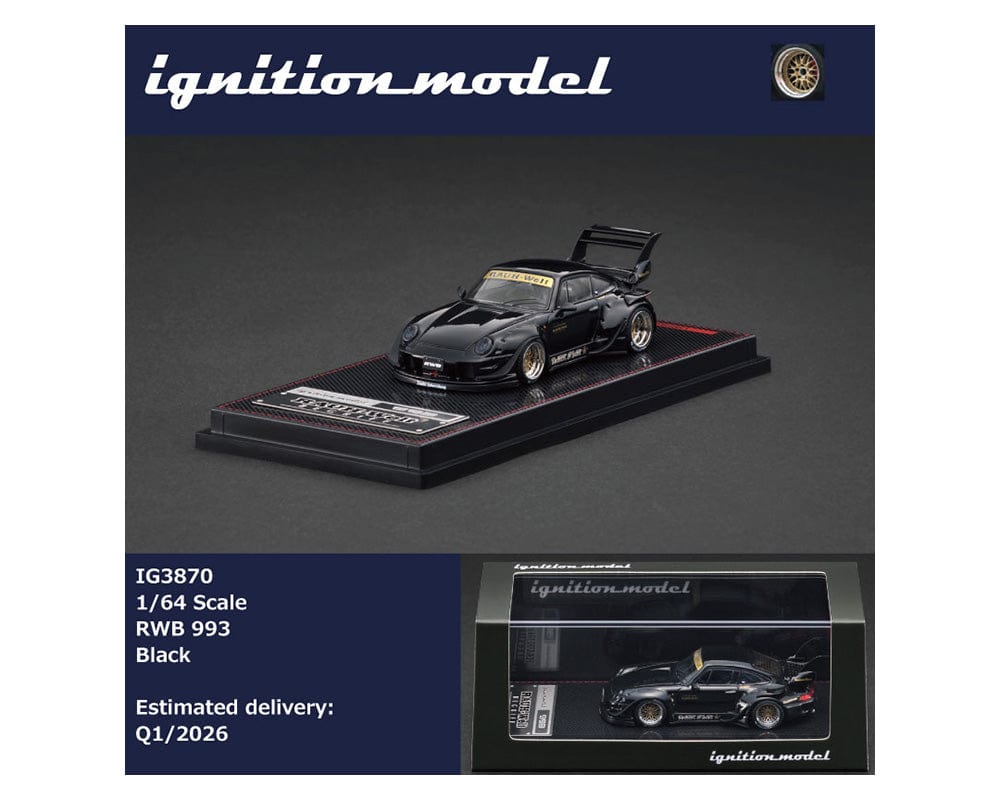 (Pre-order) Porsche Rauh-Welt Begriff RWB 993 Black Ignition Model 1/64 scale