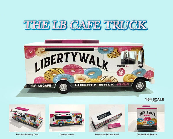Food Truck Liberty Walk LB Cafe Truck Limited Edition MiJo Exclusives American Diorama 1:64