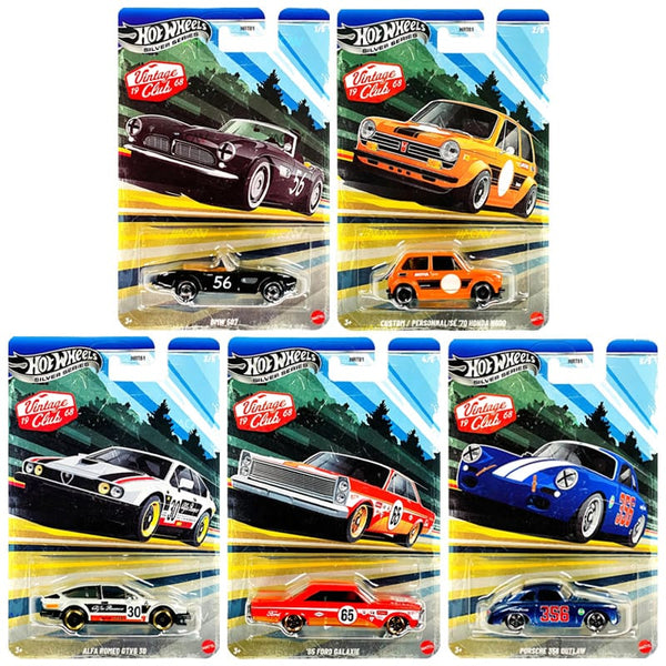 Hot Wheels Vintage Club 2x Set 10x Car Case Hot Wheels 1:64
