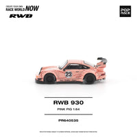 Porsche 911 930 RWB Pink Pig Pop Race 1/64 scale hanz driven