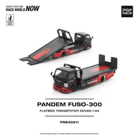 Pandem Fuso 300 Flatbed Transporter Advan Pop Race 1/64 scale