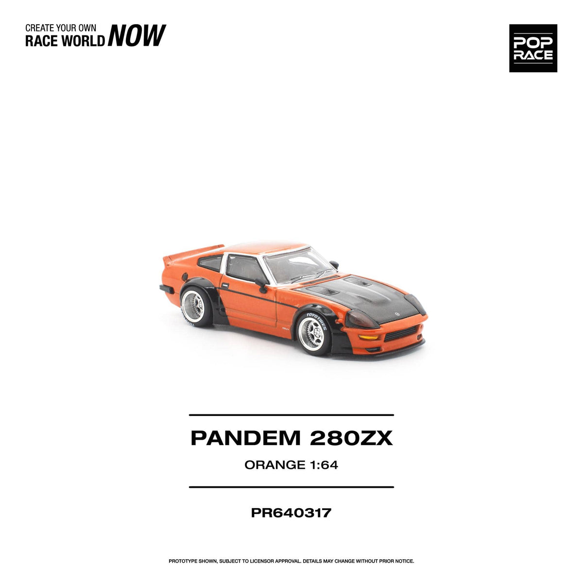 Pandem 280ZX Orange Pop Race 1/64