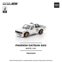 (Pre-order) Pick up truck Pandem Datsun 620 White 1/64 scale Pop Race