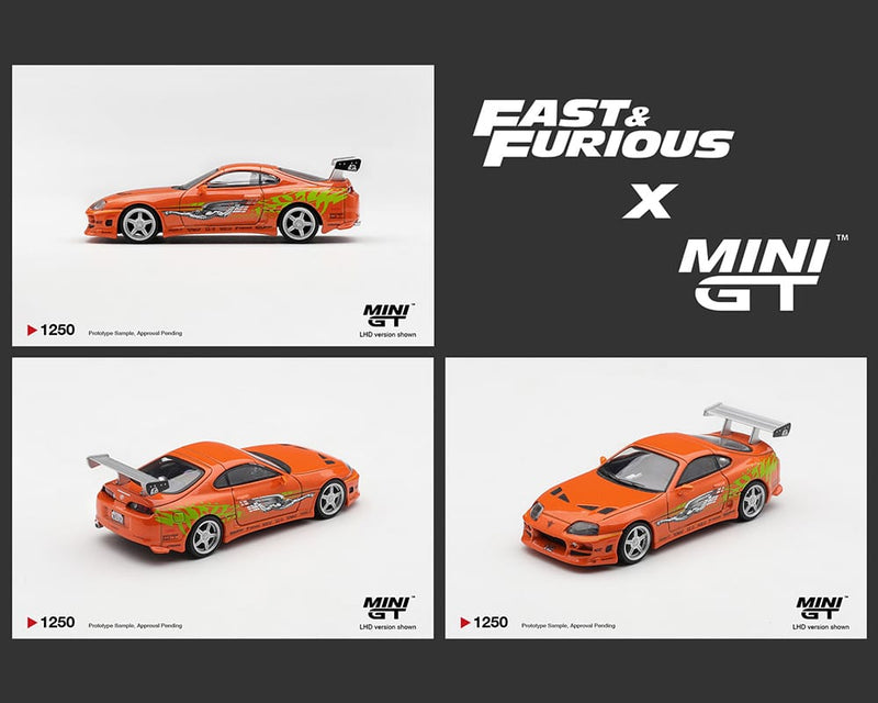 Fast & Furious Toyota Supra BOMEX The Fast and the Furious Brian O’Conner Limited Edition Mini GT 1:64