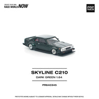(Pre-order) Nissan Skyline C210 Dark Green Pop Race 1/64 scale
