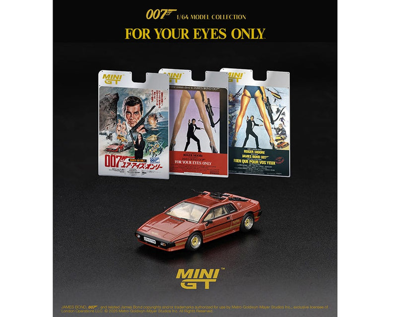 Lotus Esprit Turbo James Bond 007 For Your Eyes Only Mini GT 1/64