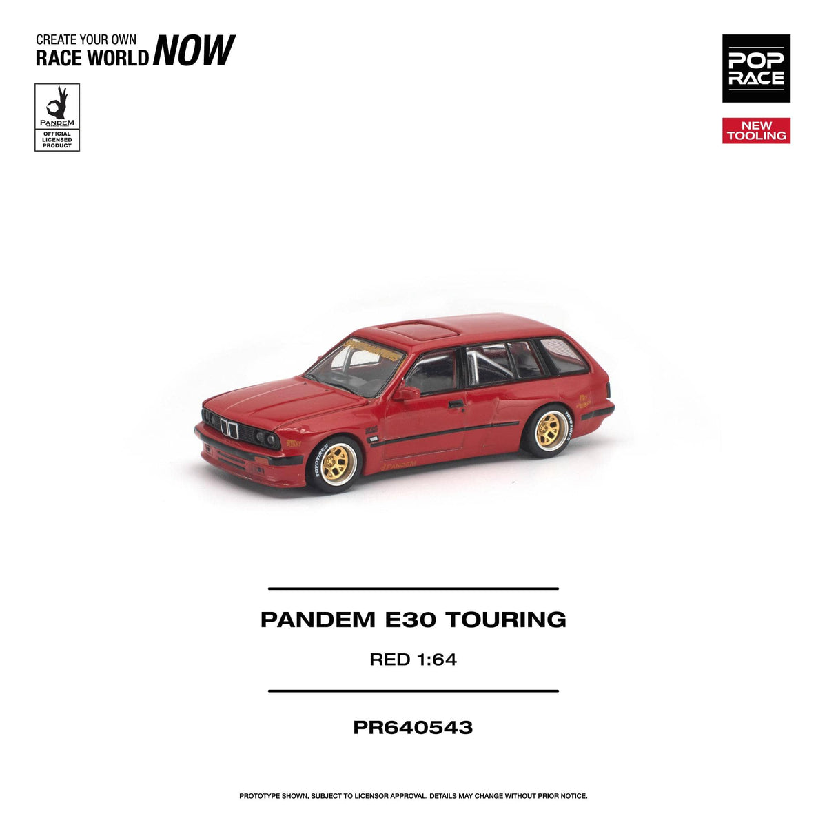 BMW E30 Touring Pandem Red Pop Race