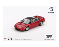 Honda NS-X Prototype Midship Sports 1989 Ayrton Senna w/ Figure Mini GT 1/64 scale