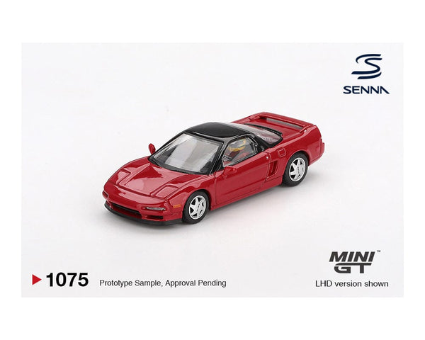 Honda NS-X Prototype Midship Sports 1989 Ayrton Senna w/ Figure Mini GT 1/64 scale